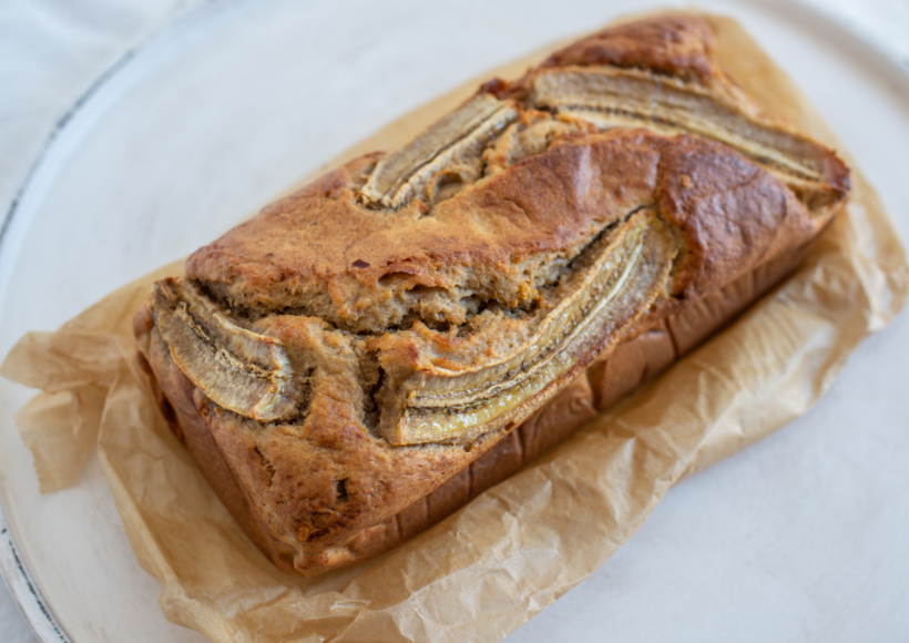 Banana Bread aux Noisettes IG Bas : Recette Moelleuse