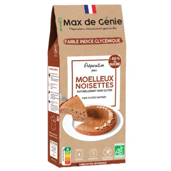 moelleux aux noisettes sans gluten