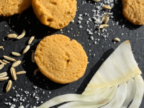 Craquelots au fenouil à faible indice glycémique. Vendus sur Al'Origin.fr