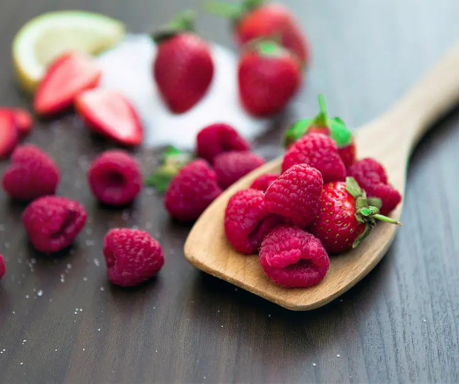 Tarte pommes/framboises IG bas