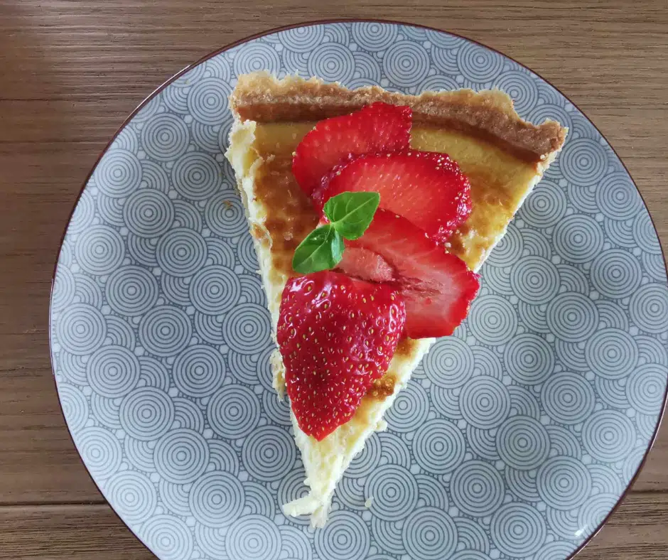 Tarte IG bas Fromage frais et Fraises