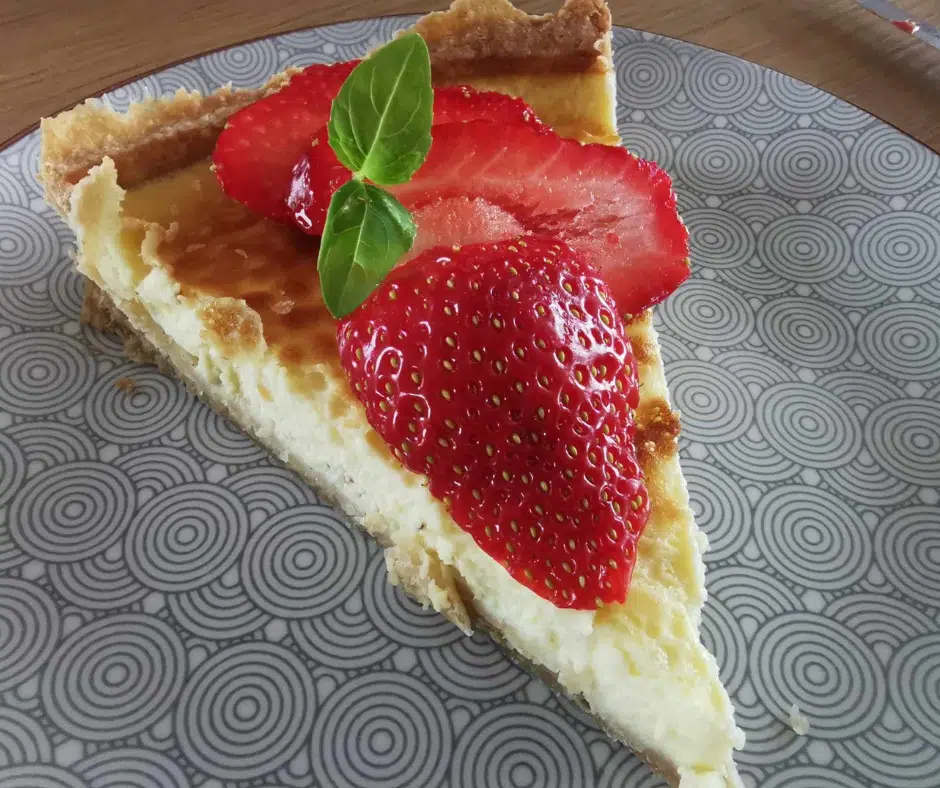 Tarte IG bas Fromage frais et Fraises