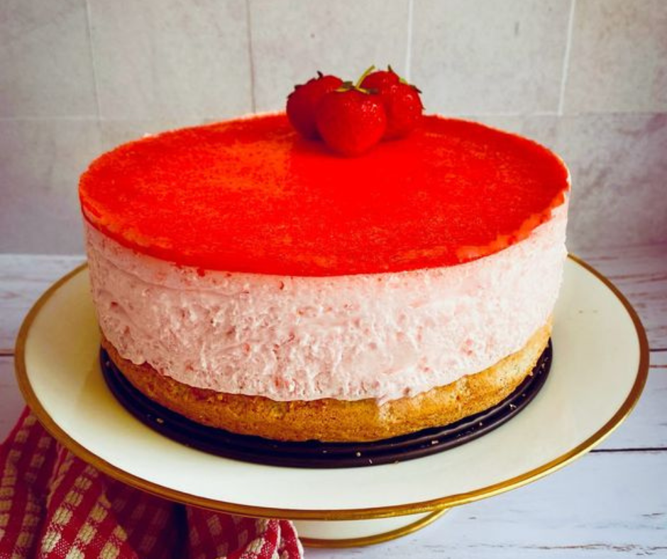 Bavarois Fraises IG Bas dans recette Gâteau au fromage blanc IG bas