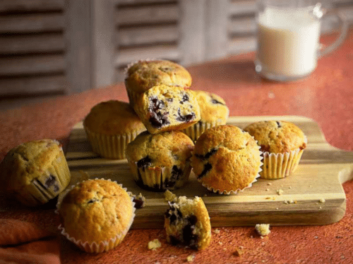 Muffins Myrtilles/Framboises IG Bas