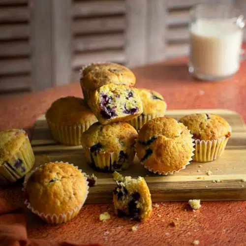 Muffins Myrtilles/Framboises IG Bas