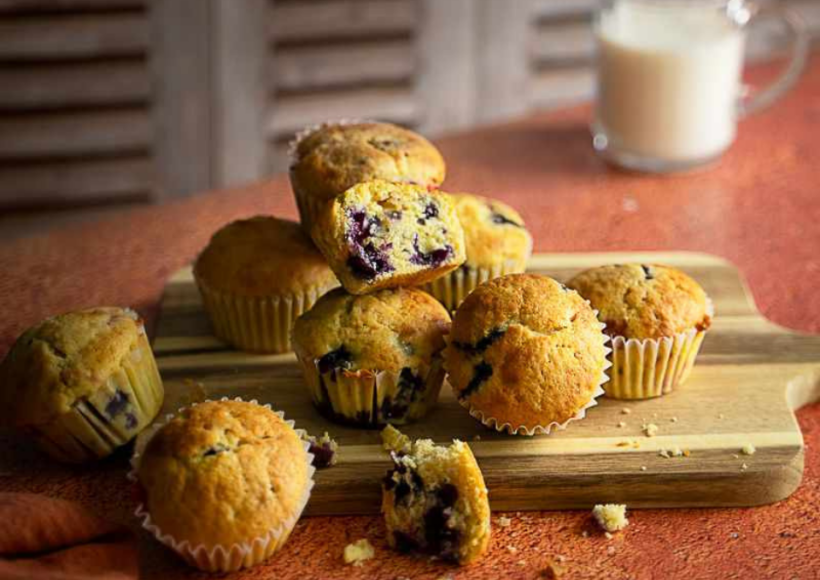 Muffins Myrtilles/Framboises IG Bas