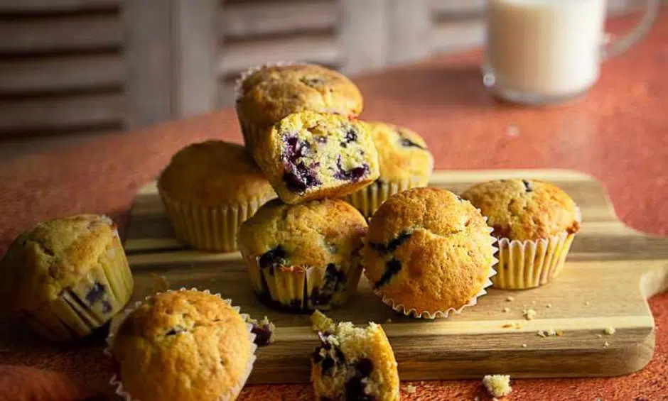 Muffins Myrtilles/Framboises IG Bas