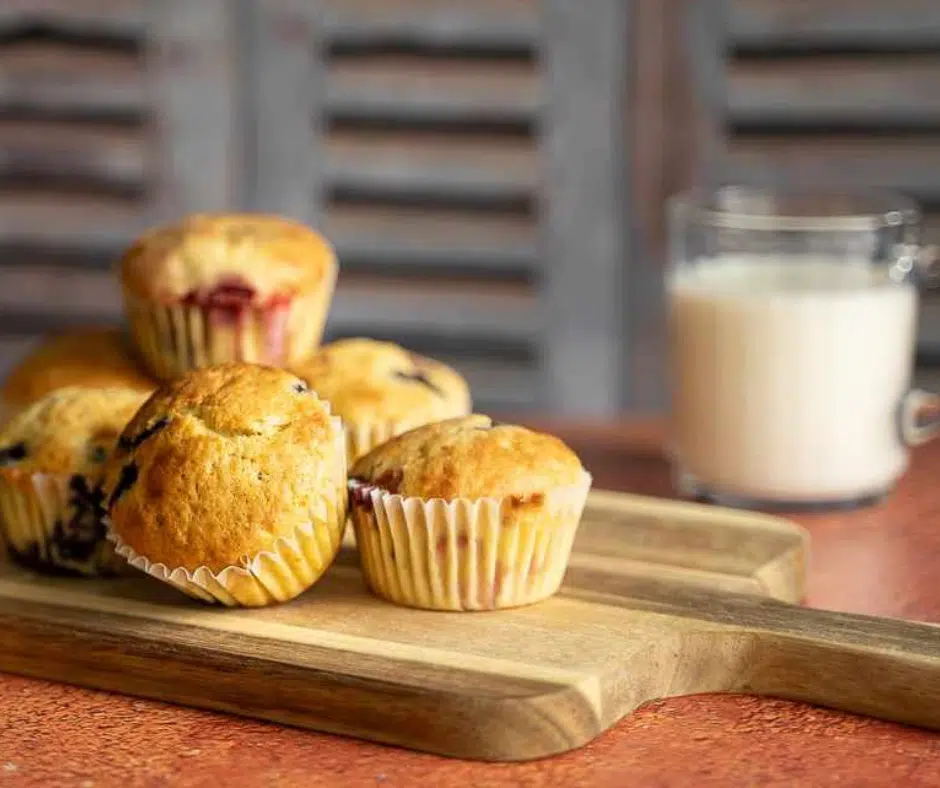 Muffins Myrtilles/Framboises IG Bas