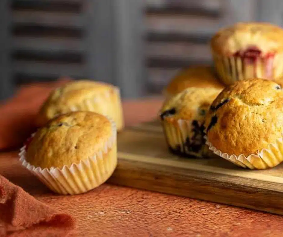 Muffins Myrtilles/Framboises IG Bas