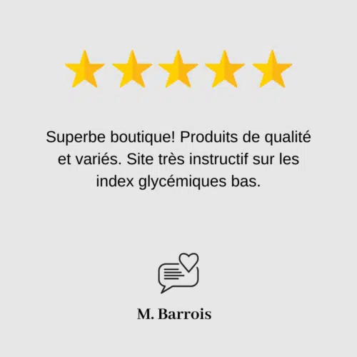 Produits à indices glycémiques bas avis clients