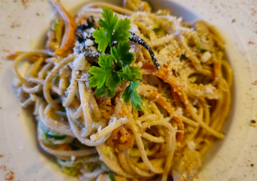 Spaghetti IG bas poulet-champignons