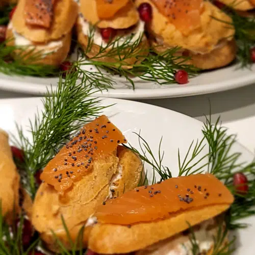 Petits Choux IG Bas à la Crème de Saumon