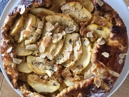 Dessert IG bas : Tarte feuilletée pommes-amandes