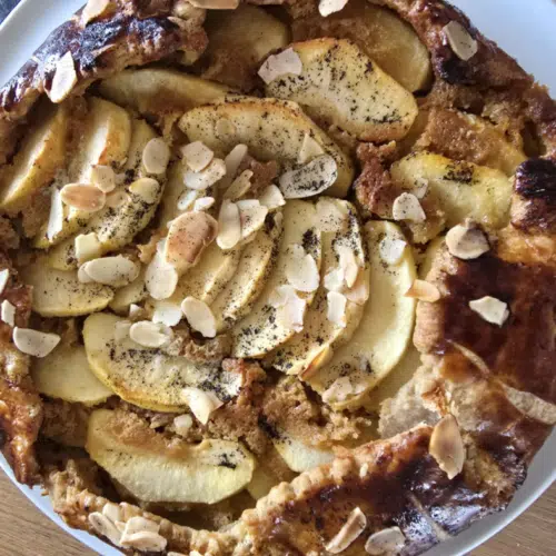 Dessert IG bas : Tarte feuilletée pommes-amandes