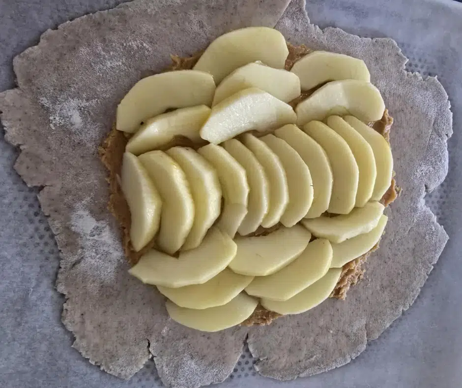 Dessert IG bas : Tarte feuilletée pommes-amandes