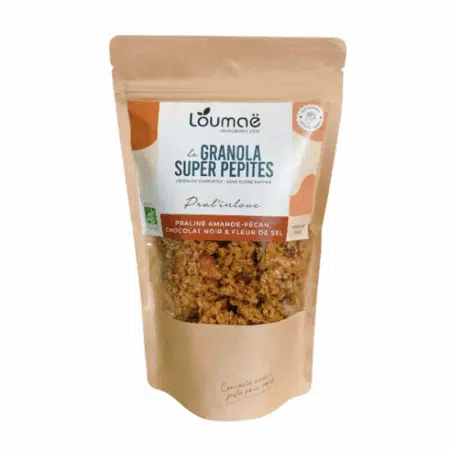 Granola praliné amande pécan chocolat noir – IG modéré