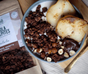 Granola chocolat noir noisette tonka – IG modéré