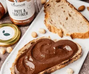 Pâte à tartiner praliné cacao bio – IG modéré