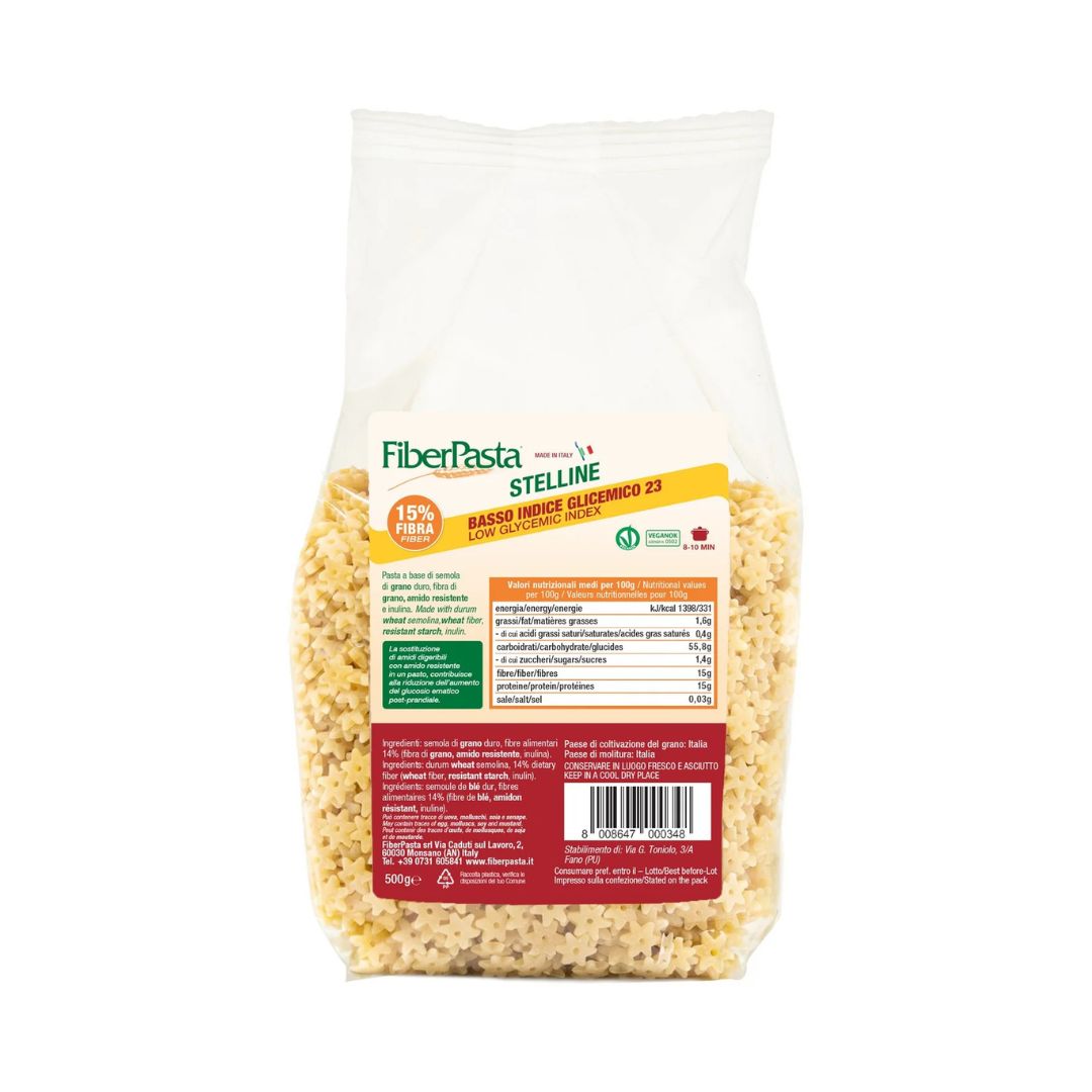 Pâtes Petites Étoiles FiberPasta IG 23
